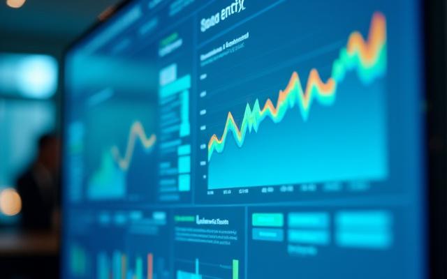 Data analytics dashboard showing educational performance metrics.